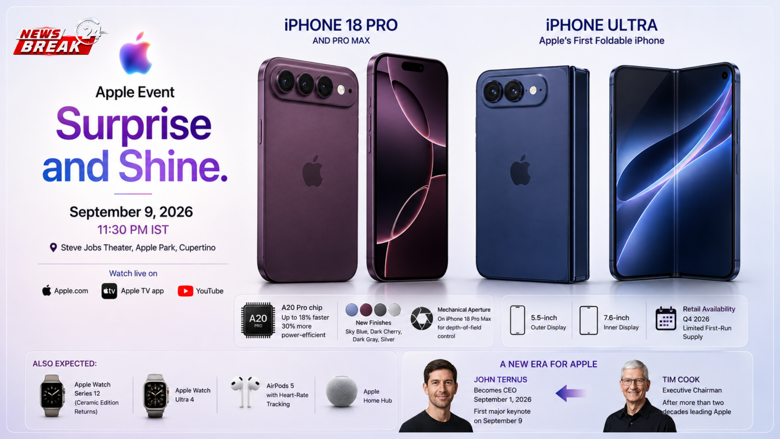 Apple event September 9 2026
